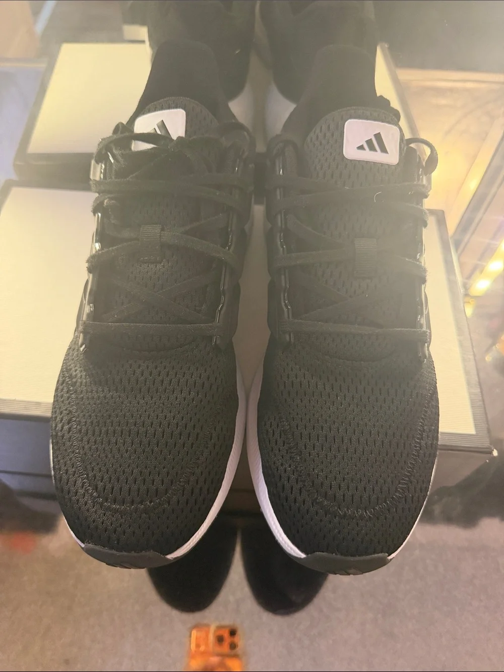 adidas Black and White Athletic Running Sneakers